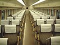 Standard-class car with fixed 3-abreast seating rows, January 2002