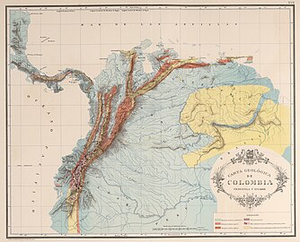 Geologic map (Codazzi, 1890)