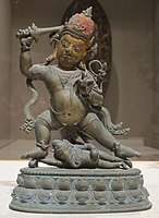 Gilt bronze statue from Tibet, 15th-16th century, Honolulu Museum of Art