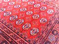 The famous Bukhara rug design incorporates an octagonal "elephant's foot" motif.