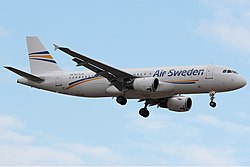 Airbus A320-200 der Air Sweden