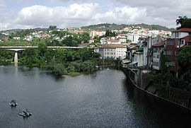 Amarante on the bank of the Rio Tâmega.
