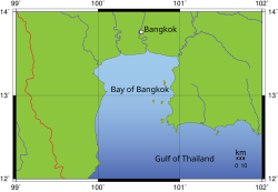 Laem Chabang is located in Bay of Bangkok