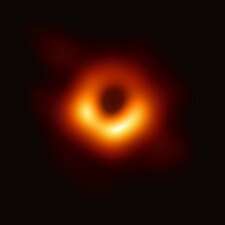 Image of the central black hole of Messier 87 taken by the Event Horizon Telescope.