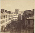 The old Quincy House (center, in front of the Brattle Street Church), c. 1860