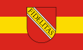Hissflagge mit aufgelegtem Wappen