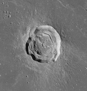 Krater Harding (LROC-WAC)