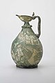 9th–11th century AD. a pear-shaped ewer with almond-shaped mouth