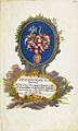 Wappen des Carl Friedrich Behaim von Schwarzbach als Pfleger der Landauerschen Zwölfbrüderstiftung (1758)