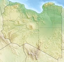 Reliefkarte: Libyen