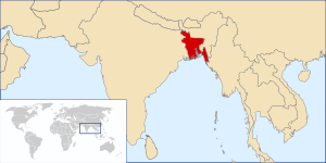 Lage von Bangladesch