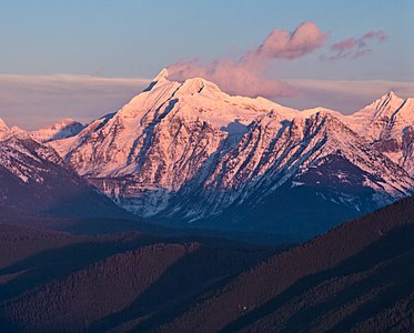 Mt. Jackson from west at sunset