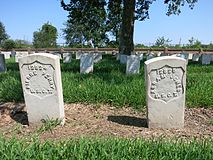 Two graves of United States Colored Troops (USCT)