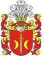 Modern Ostoja coat of arms from the 17th century