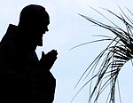 A sculpture of Padre Pio in Taormina, Sicily