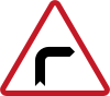Sharp turn (right)