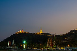 Khao Wang and Phra Nakhon Khiri Historical Park at night