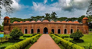 The Tughlaq styled Sixty Dome Mosque is a UNESCO World Heritage Site, Bagerhat