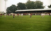 The Plainmoor football stadium, Torquay