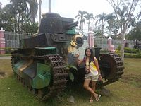 Type 89 I-Go tank at Villa Escudero, Tiaong, Quezon Province
