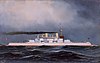 USS Massachusetts (BB-2) as painted by Antonio Jacobsen