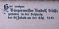 Inschrift am Haus «Königstuhl»