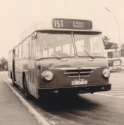 1973 HHA-Linie 151 Cranz-Veddel, Wagen 6414, Baujahr 1964, Typ Büssing Senator 12 D