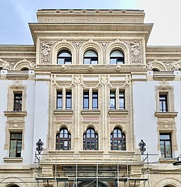 The Marmorosch Blank Bank Palace on Strada Doamnei by Petre Antonescu (1923)
