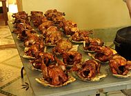 Roasted chicken is popular in Pakistan and Afghanistan