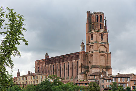 Exterior of Albi Cathedral (begun 1222)