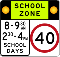 (R4-230-1) School Zone (used in New South Wales)