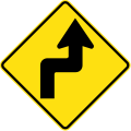 (W1-2) Double sharp curve first to right