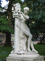 La Bocca della Verità, statue by Jules Blanchard, in the Luxembourg Garden, Paris.