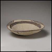 Bowl; mid 6th–5th millennium BC; ceramic; 6.99 cm; Tell Abu Shahrain; Metropolitan Museum of Art