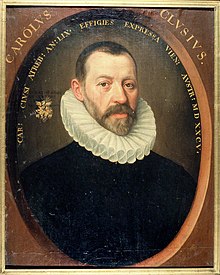 Portrait of Carolus Clusius painted in 1585