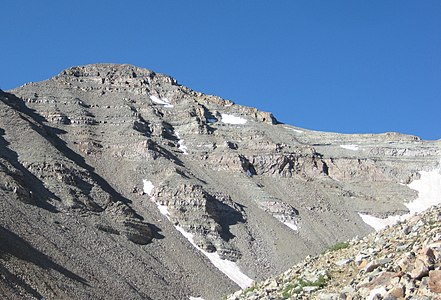 Castle Peak is the highest peak of the Elk Mountains and the ninth-highest peak of the Rocky Mountains.