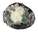 Stellerite, epistilbite, and eluorapophyllite in a basaltic vug