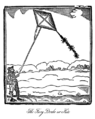 Image 38Woodcut print of a kite from John Bate's 1635 book The Mysteryes of Nature and Art (from History of aviation)