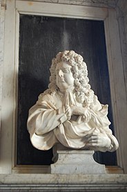 The bust on the monument of politician William Campion (1640–1702)