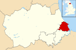 The borough within County Durham and England