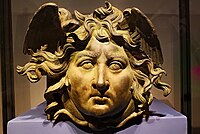 Head of Medusa in bronze