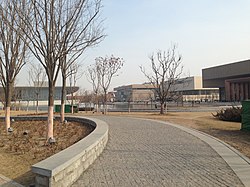 Exterior of Tianjin Cultural Center south of the subdistrict, 2014