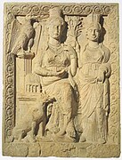The Goddess Ishtar in a 3rd-century Palmyrene bas-relief