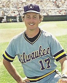 Jim Gantner in a Milwaukee Brewers uniform, in 1983