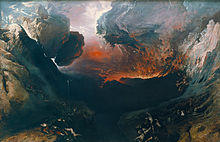 painting of an apocalyptic biblical landscape