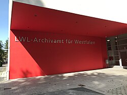 Eingangsbereich des LWL-Archivamts