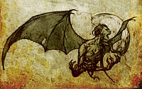 A manananggal drawing, as depicted in folk stories
