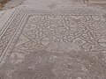 Mosaic in ruined Byzantine Church at Khirbat Umm Burj