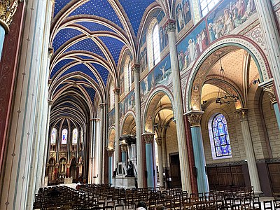 The Nave, after restoration, looking toward the altar