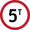 Weight restriction (by tonnes)